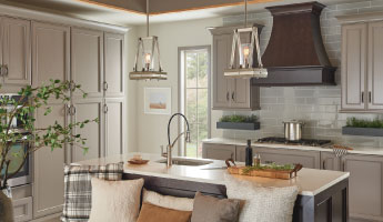 how to choose ceiling lighting two pendants over a kitchen island