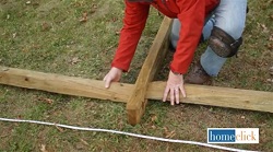 assemble fence while it's lying on ground