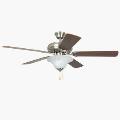 Decorator's Choice - Dual Mount Ceiling Fan in Traditional, Contractor Style - 52 inches wide by 19 inches high - 601930