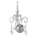 Crystal - One Light Wall Sconce in Classic Style - 9.5 Inches Wide by 16.5 Inches High - 406204
