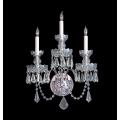 Crystal - 3 Light Wall Sconce in Classic Style - 15 Inches Wide by 18 Inches High - 1083656