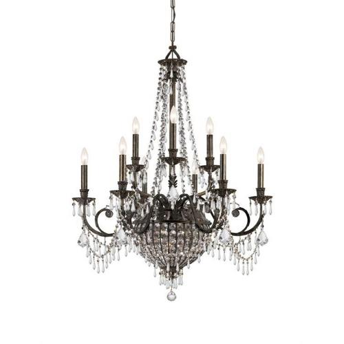 Crystorama Lighting 5168 Vanderbilt Twelve Light Chandelier Crystorama Lighting 5168 Vanderbilt, Chandelier In American English