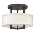 Hampton - 3 Light Small Semi-Flush Mount in Transitional Style - 15 Inches Wide by 11.75 Inches High - 759252