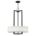 Hampton - 3 Light Small Drum Chandelier in Transitional Style - 20 Inches Wide by 26.5 Inches High - 759255