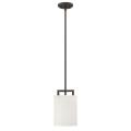 Hampton - 1 Light Small Pendant in Transitional Style - 7 Inches Wide by 11.75 Inches High - 759259
