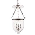 Hampton - Three Light Pendant with Argyle Pattern Glass - 12 Inches Wide by 25 Inches High - 1071395