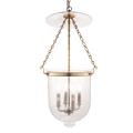 Hampton Collection - Four Light Pendant with Star Pattern Glass - 1071399