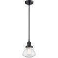 Olean-1 Light Mini Pendant in Industrial Style-6.75 Inches Wide by 7.75 Inches High - 1016436