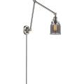 Small Bell-One Light Adjustable Double Swing Arm Portable Wall Sconce-8 Inches Wide by 30 Inches High - 651212