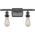 Bare Bulb-2 Light Bath Vanity in Industrial Style-16 Inches Wide by 7 Inches High - 1015124