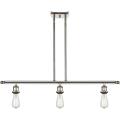 Bare Bulb-3 Light Island in Industrial Style-36 Inches Wide by 5 Inches High - 1015138