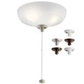 9W 3 LED Large Bowl Ceiling Fan Light Kit - with Transitional inspirations - 5.5 inches tall by 12.5 inches wide - 938550