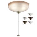 9W 3 LED Large Bowl Ceiling Fan Light Kit - with Transitional inspirations - 5.5 inches tall by 12.5 inches wide - 938552