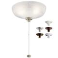 9W 3 LED Large Bowl Ceiling Fan Light Kit - with Transitional inspirations - 5.5 inches tall by 12.5 inches wide - 938553