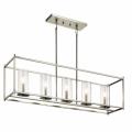 Crosby - 5 Light Linear Chandelier - with Contemporary Inspirations - 25.75 Inches Tall by 41.2 Inches Long - 938567