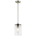 Crosby - 1 light Mini Pendant - with Contemporary inspirations - 10.75 inches tall by 6 inches wide - 551667