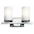 Crosby - 2 Light Bath Vanity Approved for Damp Locations - with Contemporary inspirations - 15 inches wide - 551639