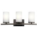 Crosby - 3 Light Bath Vanity Approved for Damp Locations - with Contemporary inspirations - 23 inches wide - 551638