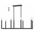 Alpine - 8 Light Linear Chandelier in Alpine Style - 14 Inches wide by 18.5 Inches high - 522686