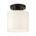 Meridian - 1 Light Semi-Flush Mount in Meridian Style - 7 Inches wide by 8.5 Inches high - 1012166