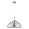 Metal Shade - 1 Light Mini Pendant in Metal Shade Style - 15.75 Inches wide by 17 Inches high - 831816