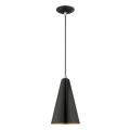 Metal Shade - 1 Light Mini Pendant in Metal Shade Style - 7.38 Inches wide by 18 Inches high - 831821