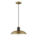 Metal Shade - 1 Light Mini Pendant in Metal Shade Style - 12.5 Inches wide by 11.25 Inches high - 831809