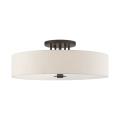 Meridian - 6 Light Semi-Flush Mount in Meridian Style - 30 Inches wide by 11.25 Inches high - 1012164
