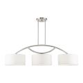 Meridian - 3 Light Linear Chandelier in Meridian Style - 14 Inches wide by 21.5 Inches high - 1012156
