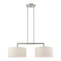 Meridian - 2 Light Linear Chandelier in Meridian Style - 14 Inches wide by 18 Inches high - 1012158
