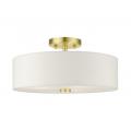 Meridian - 3 Light Semi-Flush Mount in Meridian Style - 15 Inches wide by 7.5 Inches high - 1012168