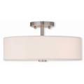 Meridian - 3 Light Semi-Flush Mount in Meridian Style - 15 Inches wide by 8.13 Inches high - 476992