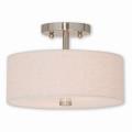 Meridian - 2 Light Semi-Flush Mount in Meridian Style - 11 Inches wide by 7.5 Inches high - 522812