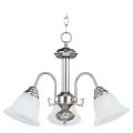 Malaga-3 Light Mini Chandelier in Transitional style-20 Inches wide by 15.5 inches high - 1027789