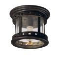 Santa Barbara DC-One Light Outdoor Flush Mount in Craftsman style-9 Inches wide by 7 inches high - 116651