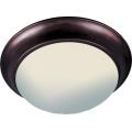 Essentials-Three Light Flush Mount in Early American style-16.5 Inches wide by 5 inches high - 440485
