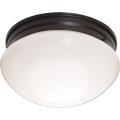 Essentials-Two Light Flush Mount in Builder style-9 Inches wide by 5 inches high - 168639