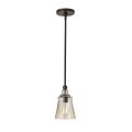 Urban Renewal - Mini-Pendant 1 Light in Period Inspired Style - 5.75 Inches Wide by 10 Inches High - 1026212