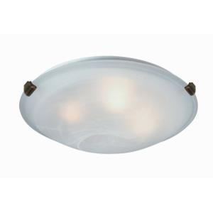 Clip Flush-2 Light Small Flush Mount-12 Inches Wide by 4.5 Inches High