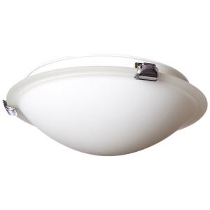 Clip Flush-2 Light Small Flush Mount in Traditional Style-12 Inches Wide by 4.5 Inches High