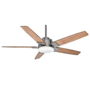 Zudio - 5 Blade 56 Inch Ceiling Fan with Wall Control in Rustic Modern Style and includes 5 Motor Speed settings