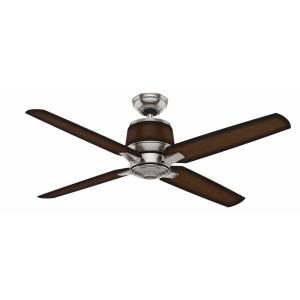 Aris - 4 Blade 54 Inch Ceiling Fan with Wall Control in Rustic Modern Style and includes 4 Motor Speed settings