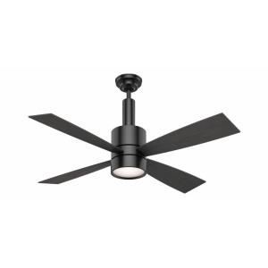 Bullet - 4 Blade 54 Inch Ceiling Fan with Wall Control in Modern Industrial Style and includes 4 Motor Speed settings