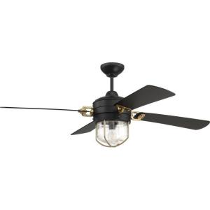 Nola - Ceiling Fan with Light Kit in Transitional Style - 52 inches wide by 20.13 inches high