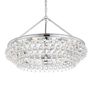 Calypso - Six Light Chandelier in Traditional and Contemporary Style - 30 Inches Wide by 20 Inches High
