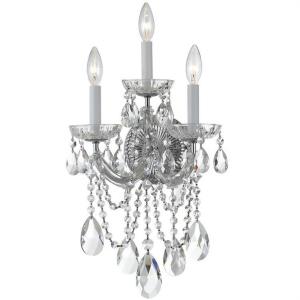 Maria Theresa - Three Light Wall Sconce in Classic Style - 11 Inches Wide by 22.5 Inches High
