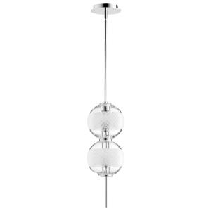 Peloton - 14W 2 Led Pendant - 7 Inches Wide by 19.75 Inches High