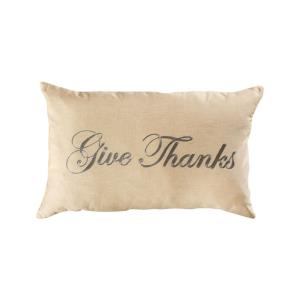 Give Thanks - 16x26 Inch Lumbar Pillow Cover Only