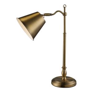 Hamilton - Traditional Style w/ VintageCharm inspirations - Steel 1 Light Desk Lamp - 19 Inches tall 12 Inches wide