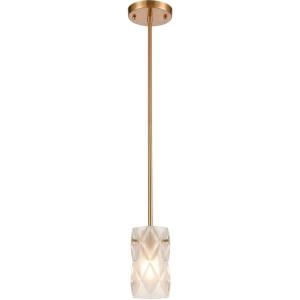 Jenning - 1 Light Mini Pendant in Modern/Contemporary Style with Luxe/Glam and Art Deco inspirations - 7 Inches tall and 4 inches wide